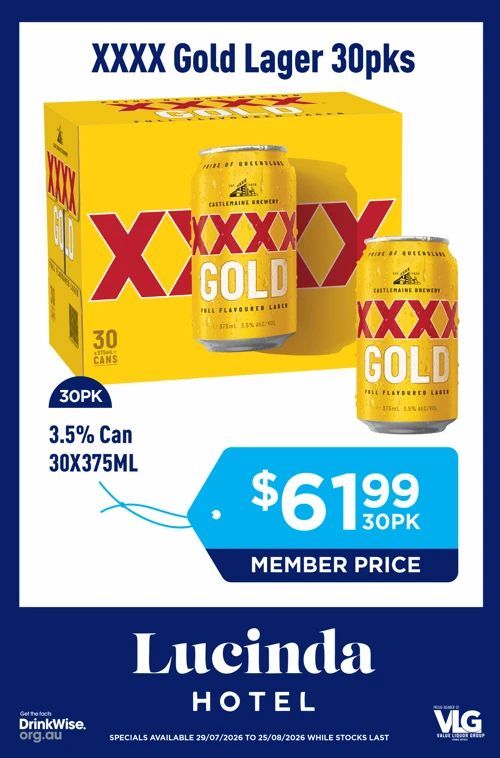 Lucinda Hotel bottleshop special 2