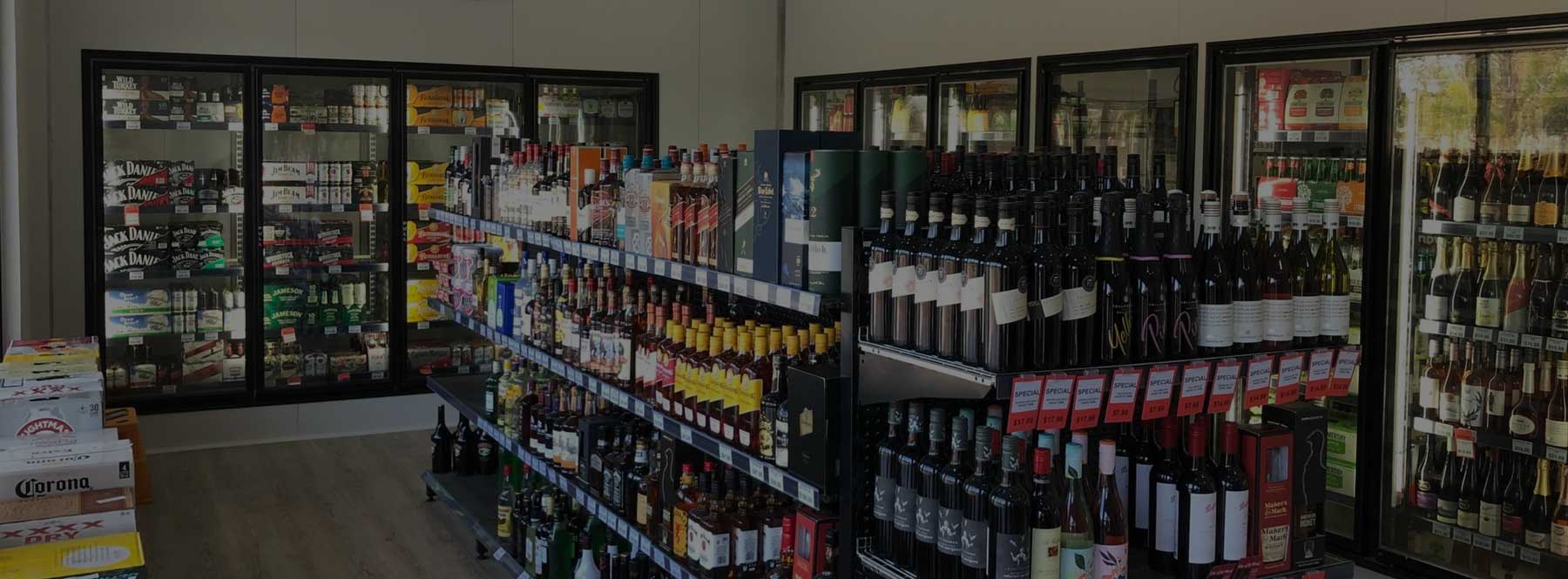 The drive-thru bottleshop at the Lucinda Hotel